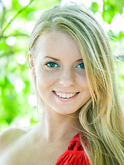 Erotic picture of Stella Lane sensually poses outdoors baring her delectable body.