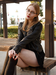 Erotic picture of Freda Motten Smoking Kills