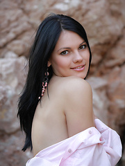 Erotic picture of Nichole demonstrates small boobs