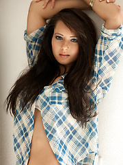 Erotic picture of Kitchen in Plaid