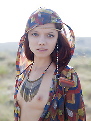 Erotic picture of Ancient Indian legends tell us a story about the Rock of Love. Seems that this hot teen girl has found the root of the legend.