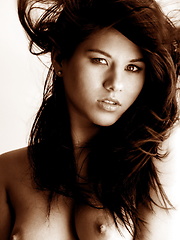 Erotic picture of Hot brunette babe