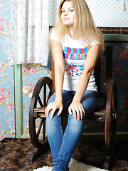 Erotic picture of Slender teen girlfriend make the day brighter with her bewildering outlook. Slim, doll like, beautiful, perfect.