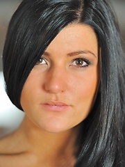 Erotic picture of Marletta in the parking garage getting naked