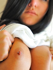 Erotic picture of Marletta camel toe and tit flashing