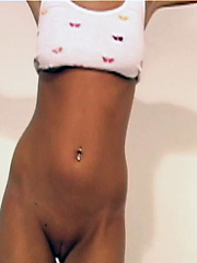Erotic picture of The delicious teen Destiny Moody gets happy stripping to the oldies