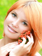 Erotic picture of Violla  fun and playful personality stands out in a outdoor shoot with Matiss