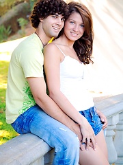 Erotic picture of Gabby plays with her date