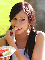 Erotic picture of A summertime display of Catie Minx's sweet and juicy summer fruit