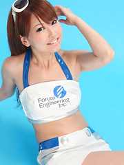 Erotic picture of Chinatsu Sasaki Asian smiles and is in mood for playing with you