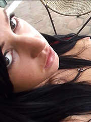 Erotic picture of Most people tan or swim in their pool on a hot day but not Catie Minx, she masturbates!