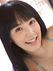 Erotic picture of Yuri Hamada Asian loves to show her fine bum in sexy lingerie