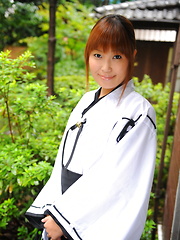 Erotic picture of Nice Yuuno Hoshi teases and poses for camera