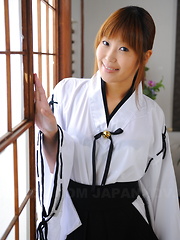 Erotic picture of Nice Yuuno Hoshi teases and poses for camera