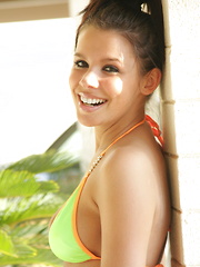 Erotic picture of If you like your girls young and cute you'll love the adorable Destiny Moody with her Pebbles do