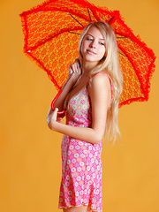 Erotic picture of Stunning Barbara D flaunts her amazing body in this sexy pin-up style set.