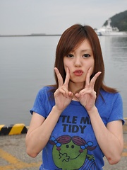 Erotic picture of Beautiful lady Hinata Serina likes to show off