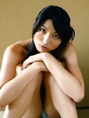 Erotic picture of Rina Sasamoto Asian in bath suit is in mood for some exercises
