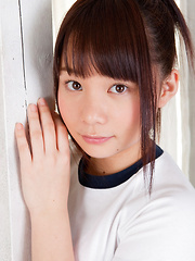 Erotic picture of Mana Asian doll in sports outfit is naughty and shows hot behind